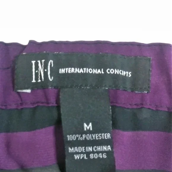 I-N-C Womens Striped Pullover Blouse, Multicoloure - Picture 5 of 10